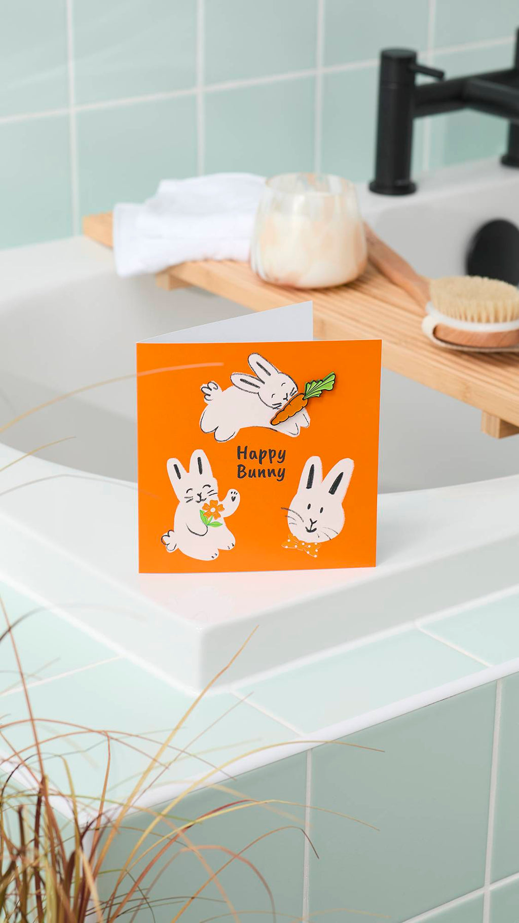 Happy Bunny(Greetings Card)