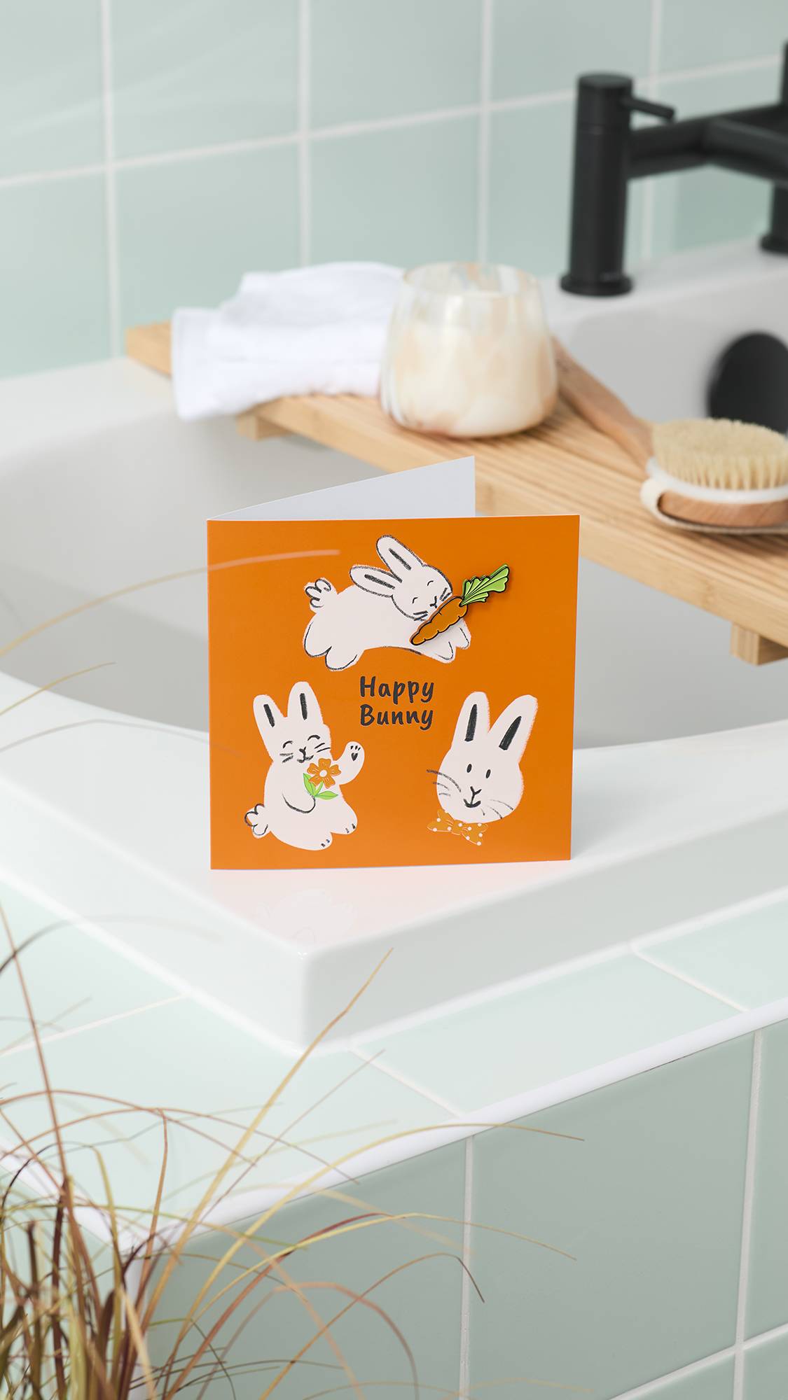 Happy Bunny(Greetings Card)