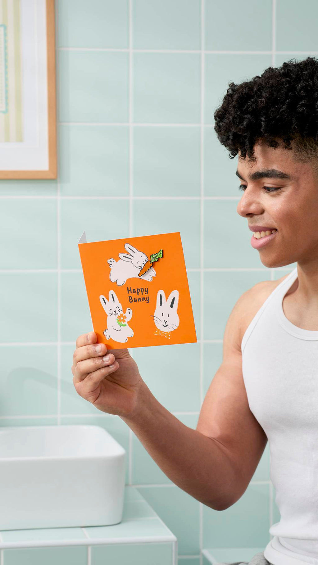 Happy Bunny(Greetings Card)