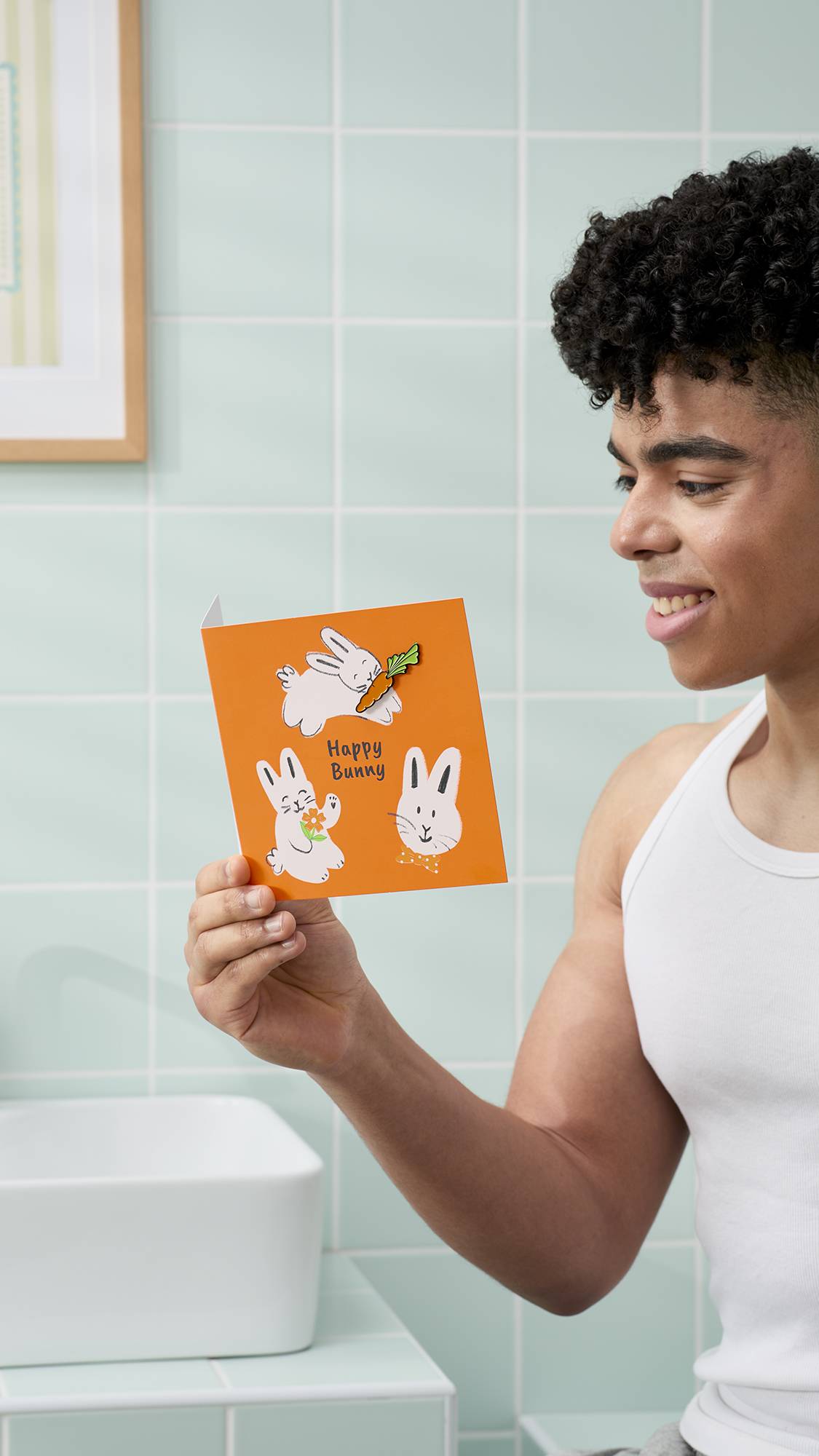 Happy Bunny(Greetings Card)